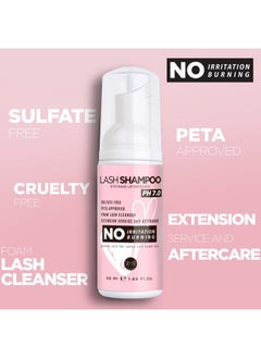 CLIONE PRIME Gentle Eyelash Cleanser For Extensions - Eyelash Shampoo For Lash Extensions Lash Wash for Natural Lashes and Extensions Paraben & Sulfate Free Lash Cleaner Safe Mascara & Makeup Remover  - Image 3