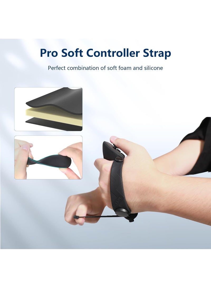 AMVR Extended Silicone Controller Grip Cover for Meta Quest 3 & Quest 3S, Battery Opening Design, Adjustable Knuckle Strap, Anti-Slip VR Controller Accessories - Image 4