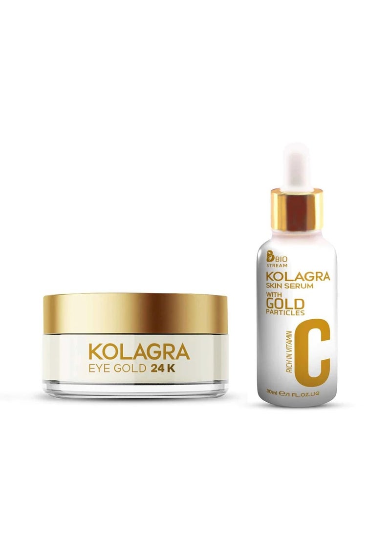 Kolagra Gold Serum + Kolagra Eye Gold Jel