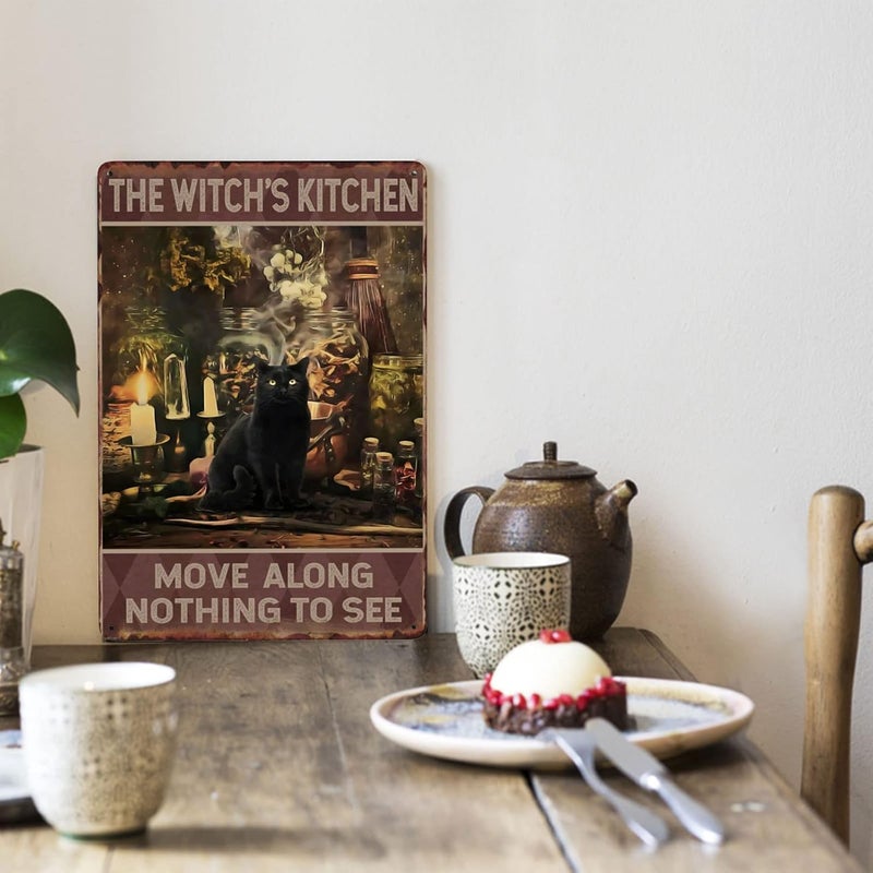 WSTKJW The Witch's Kitchen Vintage Metal Sign - Image 5