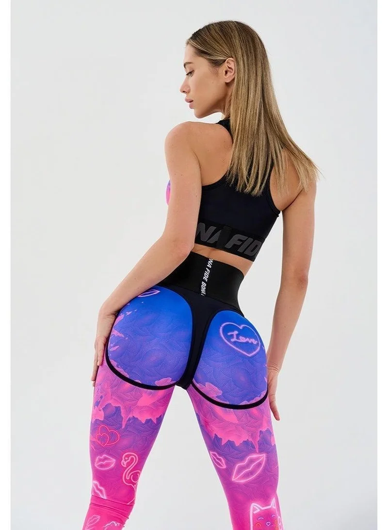 Extra Corsage Kiss Scrunch Gym Leggings for Women