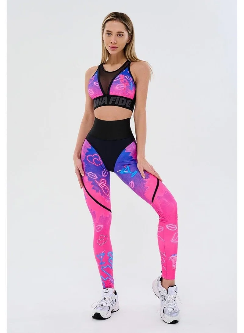 Bona Fide Extra Corsage Neon Kiss Extra Corsage Kiss Scrunch Gym Leggings for Women for Women | Best Price UAE