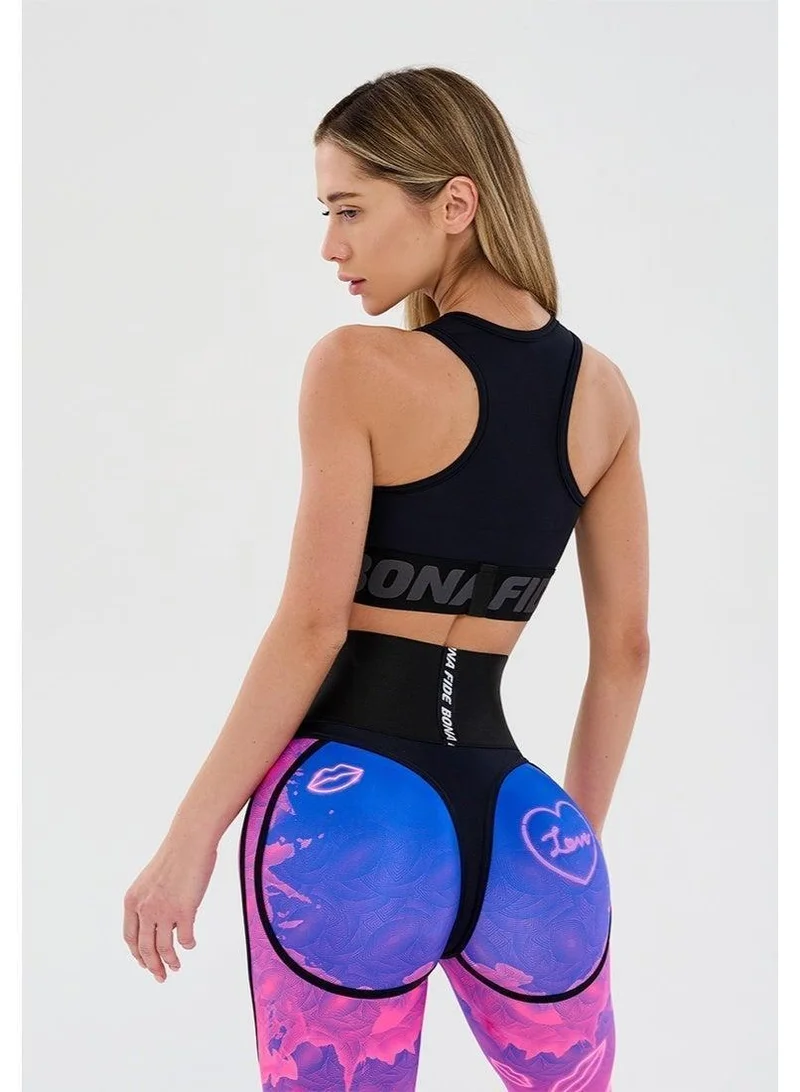 Bona Fide Extra Corsage Neon Kiss Extra Corsage Kiss Scrunch Gym Leggings for Women for Women | Best Price UAE