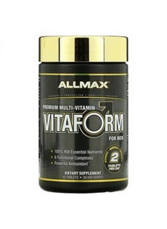 AllMax Nutrition ALLMAX Nutrition Vitaform Premium Multi-Vitamin For Men 60 Tablets 