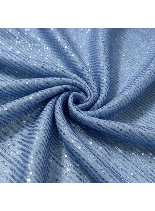 Sequin Tulle Mesh Fabric, Size 3 Meters × 1.30 Meters Width，for Parties & Dresses & Vintage Sequin Shawl - Image 1