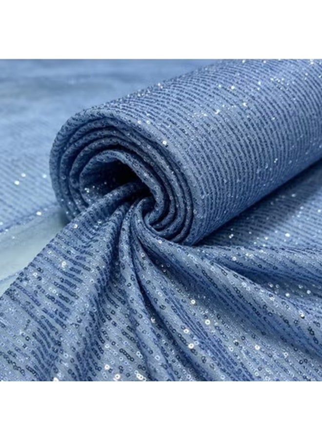 Sequin Tulle Mesh Fabric, Size 3 Meters × 1.30 Meters Width，for Parties & Dresses & Vintage Sequin Shawl - Image 4