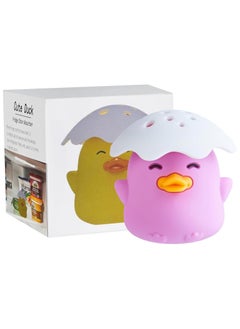 AROAQ Duck Refrigerator Baking Soda Deodorizer Holder, Refrigerator Odor Absorber Refrigerator Odor Eliminator, Can Absorb Odor, Food Grade Refrigerator Odor Eliminator (Purple）  - Image 1