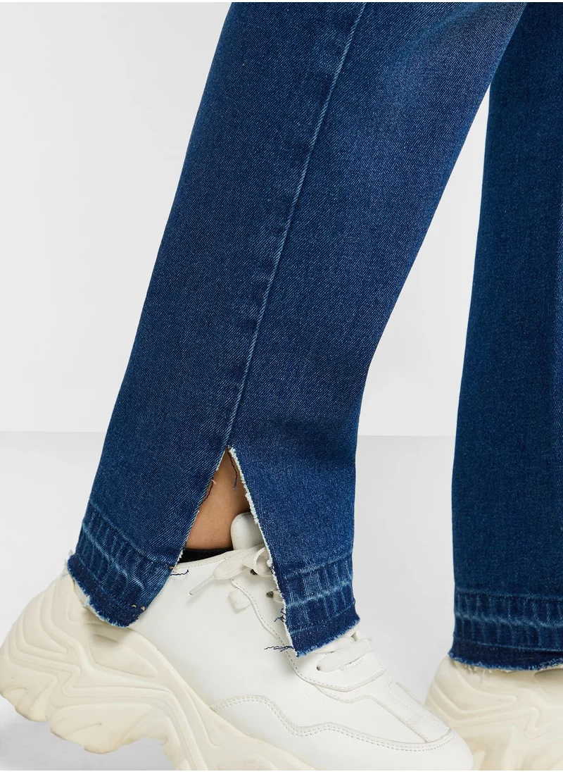 Ginger Mid Waist Straight Fit Jeans