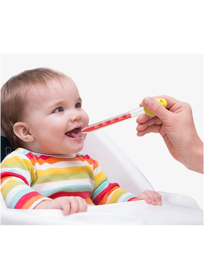 Cartoon Baby Medication Feeder, Baby Dropper Feeder, Baby Needle Squeeze Feeder Dispenser, Pacifier with Box Baby Baby Medication Dispenser, Baby Anti-choking Feeder with Cleaning Brush - Image 4