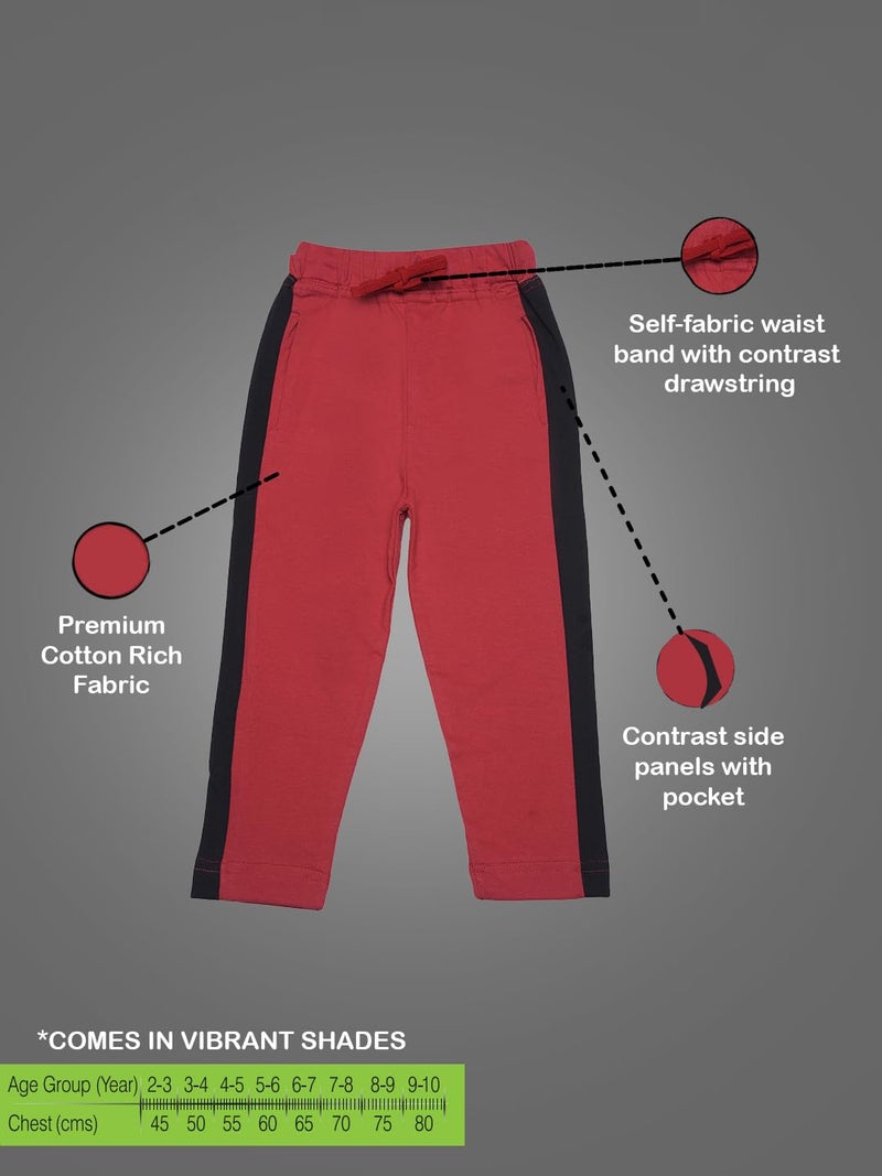 Dollar Champion Cotton Regular Fit Pack of 3 Track Pant for Boys -Actual Color May Vary - Image 5