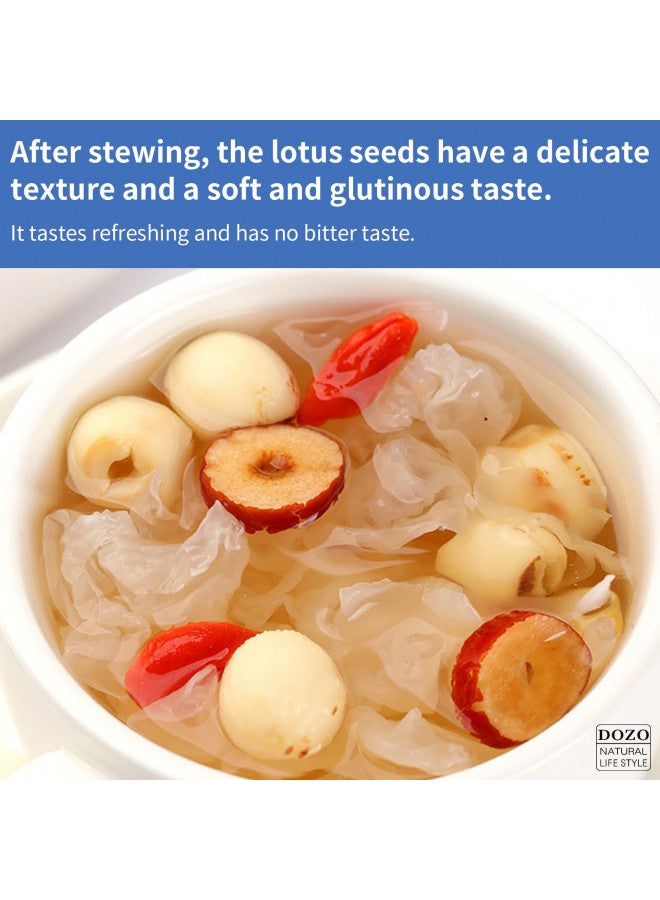 DOZO DOZO Natural Dried Lotus Seeds 17.6oz/500g Lotus Seed for Eating Core Removal Dermabrasion Premium Lotus Seed BakingTea  - Image 2