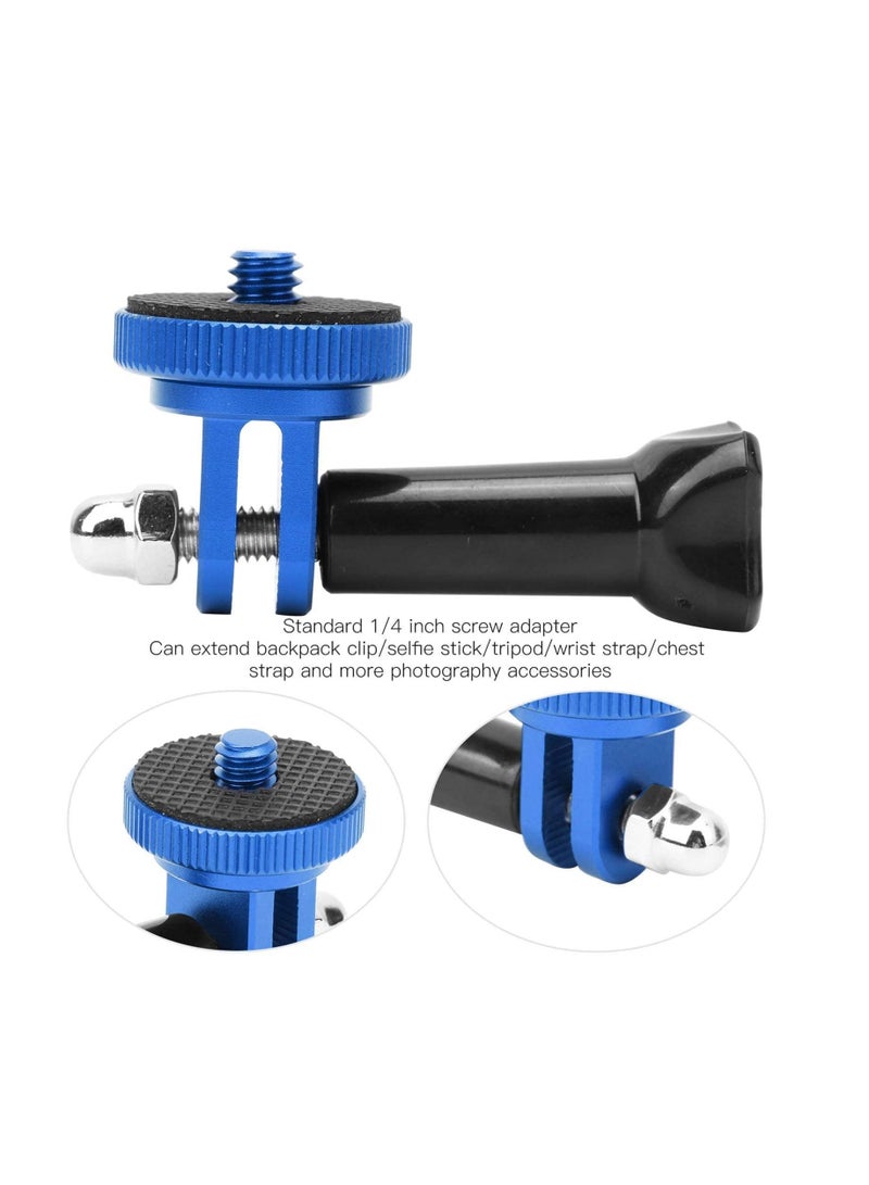 سبائك الألومنيوم قوس الكاميرا تركيب محول تمديد الذراع متوافق مع insta360 واحد X3 / X2 / X ( الأزرق ) - Image 2