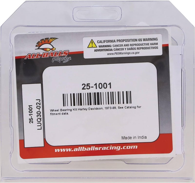 All Balls 25-1001 Wheel Bearing Kit for Harley Motorcycles - Image 3