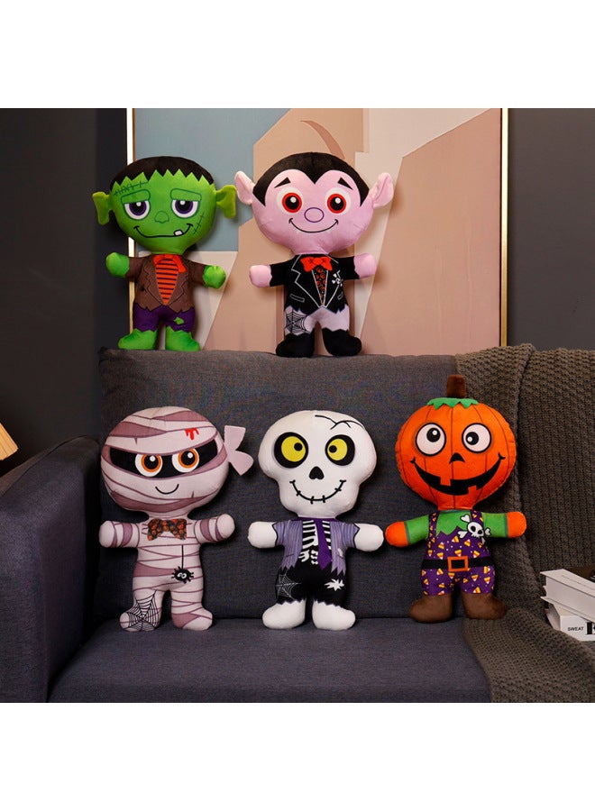 Funny  Plush Toy Doll Pumpkin Man Skeleton Monster Horror Doll  Props Decoration Doll-Color:Vampire-Height:30cm - Image 3