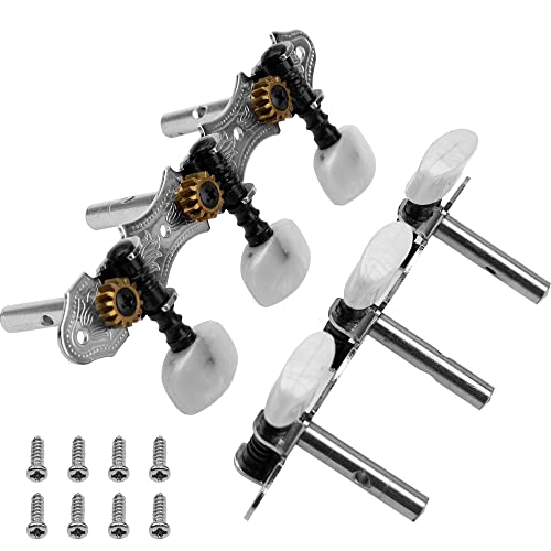 Yootones Classical Guitar String Tuning Peg Tuners Machine Heads Tuning Keys Pegs 3L3R 1:14 Compatible with Classical Guitar - Image 3