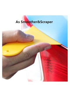 SYOSI Car Vinyl Wrap Tool Kit, Squeegee Kit Wallpaper Smoothing with Cutting Felt Hard Scraper for Wrapping and Install 13 Pcs  - Image 4