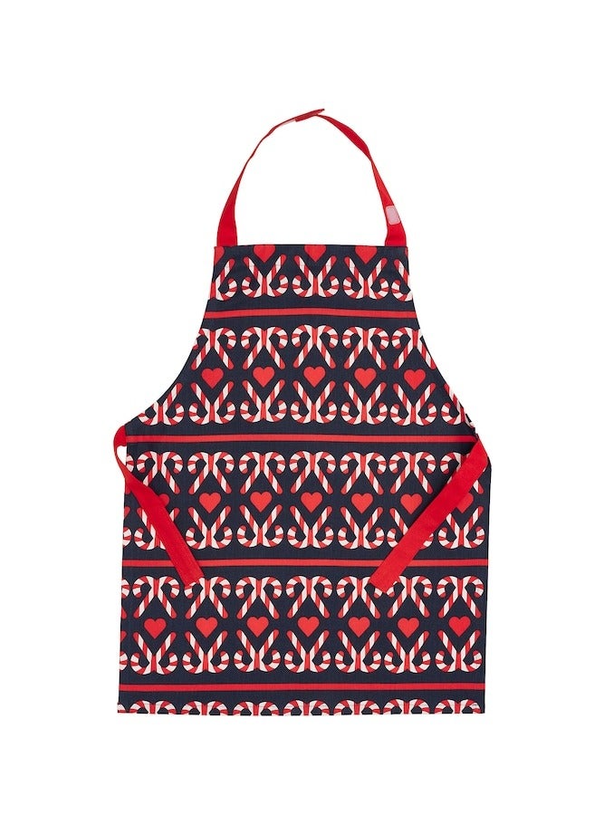 VINTERFINT Children's apron, heart pattern blue, 4-15 - Image 1