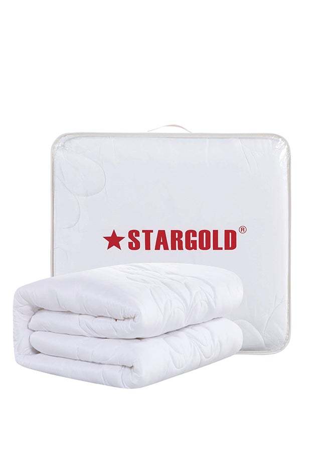 Stargold Duvet Cover Set 8 Pieces Comforter Set with Bed Skirt Quilt Cover Fitted Sheet Pillow Cover Comforter 220X240 cm King Size Mattress  - Image 5