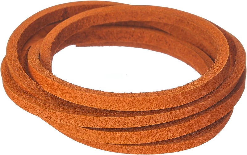 Realeather خيط لاتيجو، 1/8" x 50'، برتقالي محترق - Image 3