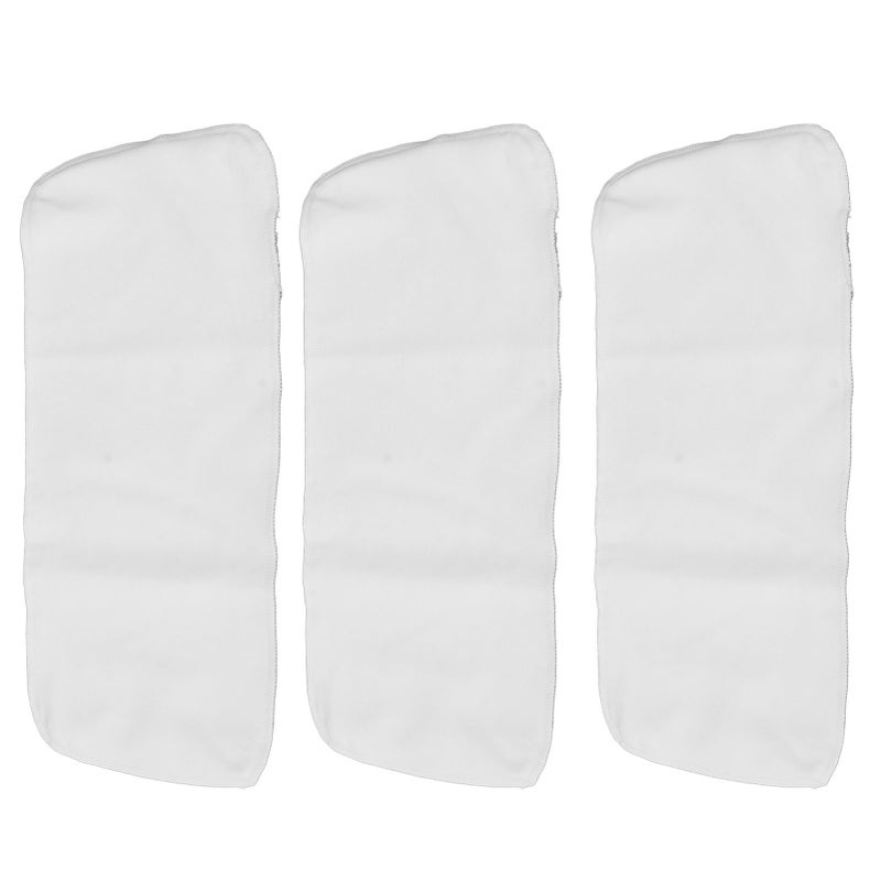 3pcs Unbleached Castor Oil Pack DE Velvet Fabric Wrap Reusable Castor Oil Pads for Heat Compress - Image 1