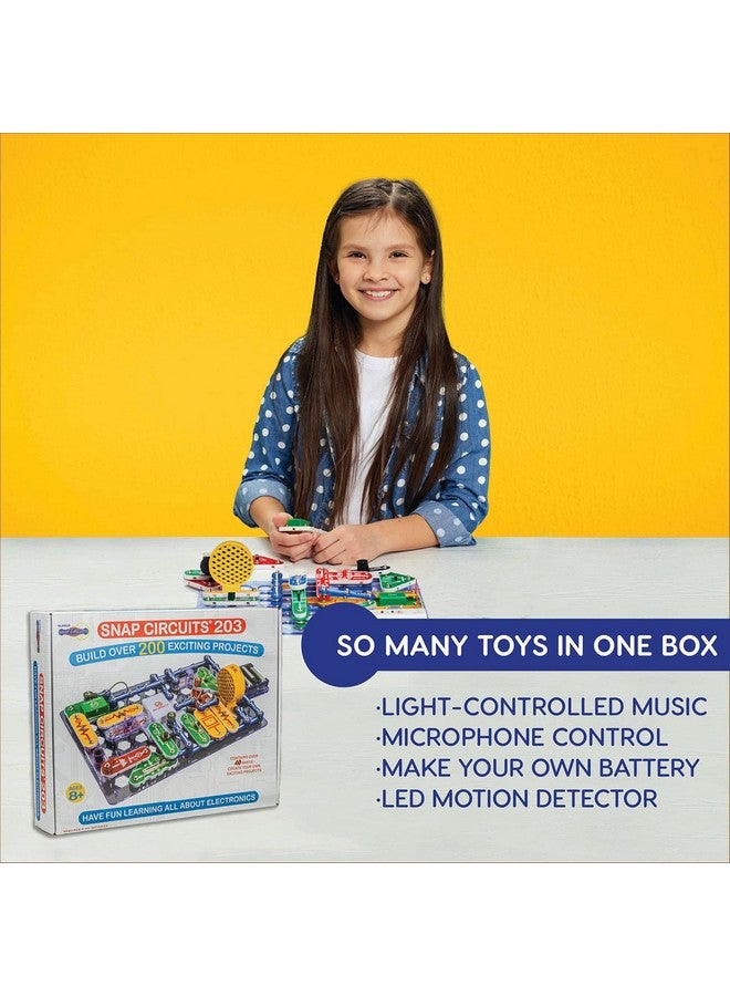 Elenco Snap Circuits 203 Electronics Exploration Kit | Over 200 STEM Projects | Full Color Project Manual | 42 Snap Modules | Unlimited Fun - Image 2