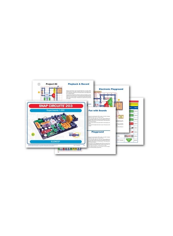 Elenco Snap Circuits 203 Electronics Exploration Kit | Over 200 STEM Projects | Full Color Project Manual | 42 Snap Modules | Unlimited Fun - Image 5