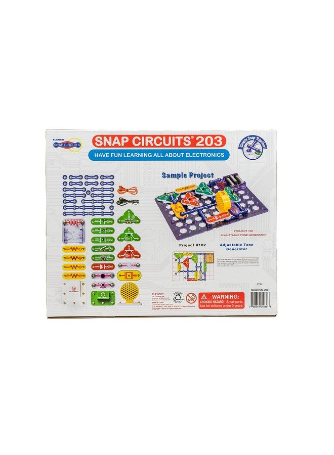 Elenco Snap Circuits 203 Electronics Exploration Kit | Over 200 STEM Projects | Full Color Project Manual | 42 Snap Modules | Unlimited Fun - Image 4