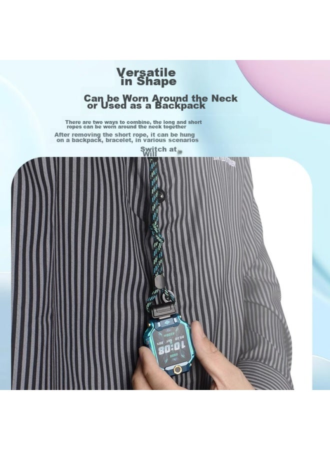 Ten Flashes Shan Xiaotiancai Lanying Phone Watch Strap For Z10/z9/z8a/z7s/z6p/z6 Peak Edition Y06/d2/q2a/d3 Official Creative Neck Strap, Iridescent Green - Image 1