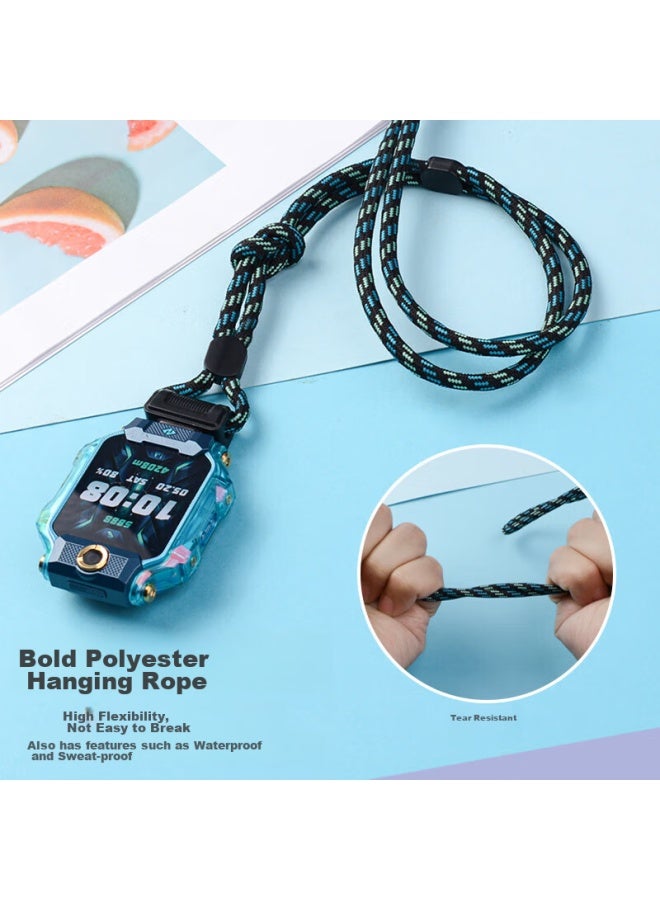 Ten Flashes Shan Xiaotiancai Lanying Phone Watch Strap For Z10/z9/z8a/z7s/z6p/z6 Peak Edition Y06/d2/q2a/d3 Official Creative Neck Strap, Iridescent Green - Image 2