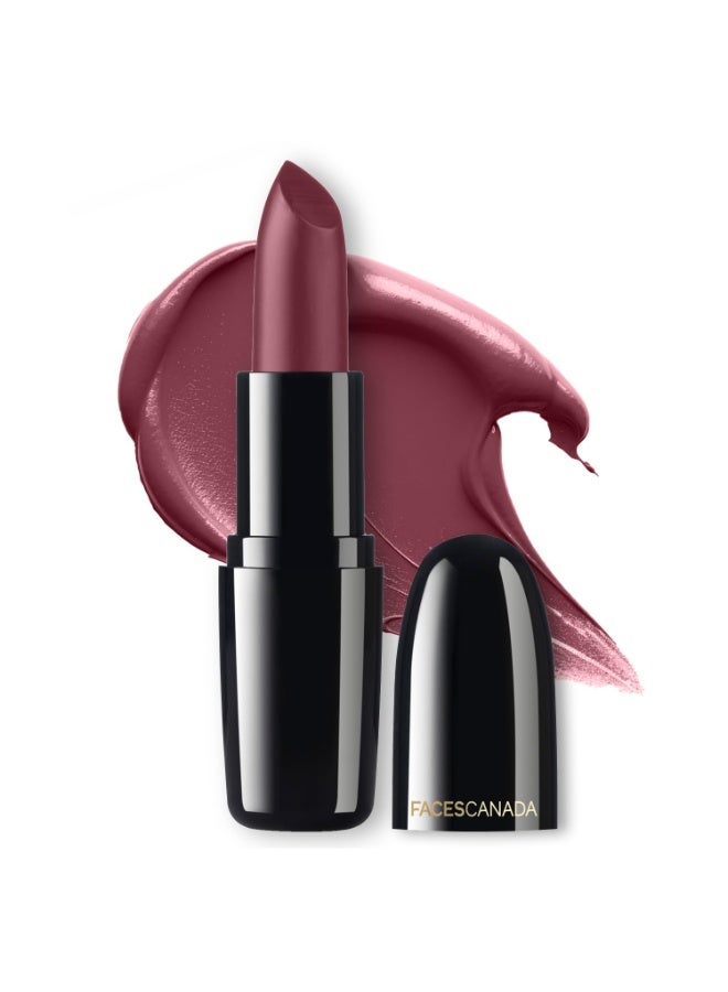 Facescanada FACES CANADA Weightless Creme Finish Lipstick - Amber (Pink), 4g | Creamy Finish | Smooth Texture | Long Lasting Rich Color | Hydrated Lips | Vitamin E, Jojoba Oil, Shea Butter, Almond Oil - Image 1