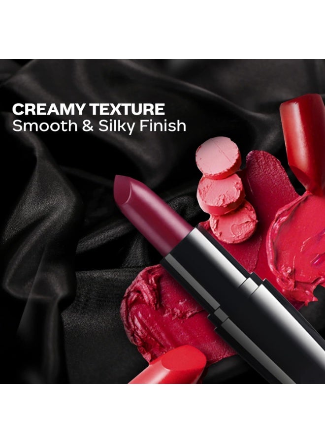 Facescanada FACES CANADA Weightless Creme Finish Lipstick - Amber (Pink), 4g | Creamy Finish | Smooth Texture | Long Lasting Rich Color | Hydrated Lips | Vitamin E, Jojoba Oil, Shea Butter, Almond Oil - Image 4