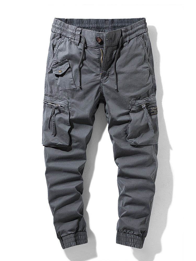 Trendy Men'S New Functional Style Retro Multi-Pocket Toe Overalls Elastic For 658 - Image 2