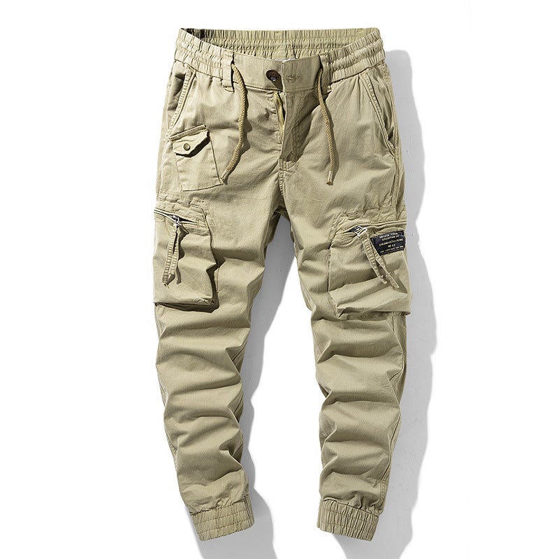 Trendy Men'S New Functional Style Retro Multi-Pocket Toe Overalls Elastic For 658 - Image 1