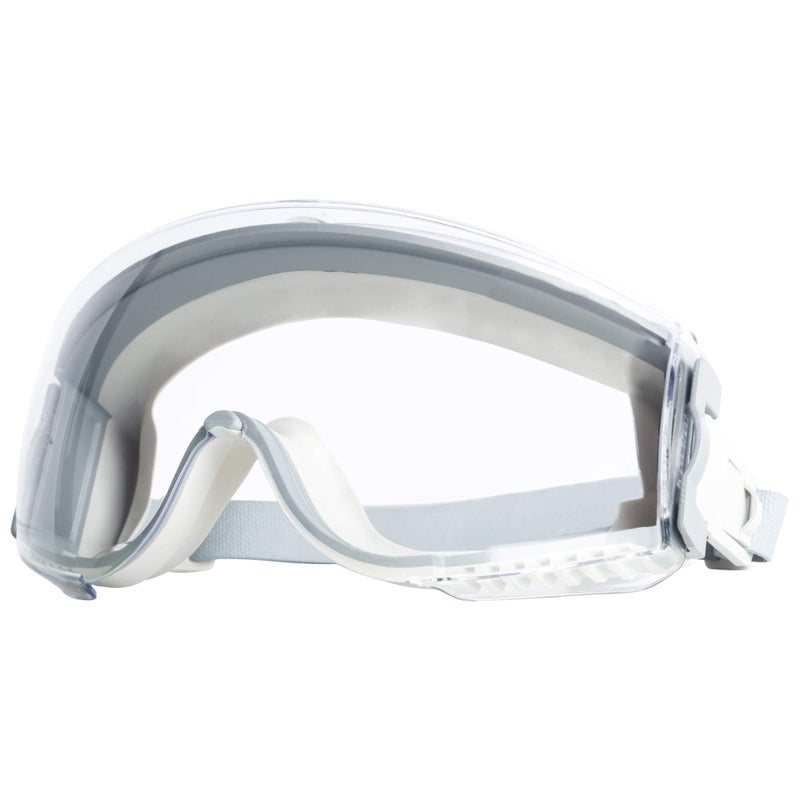 UVEX Honeywell Uvex Ademco Stealth Safety Goggles with Clear HydroShield Anti-Fog Lens, Grey Body & Neoprene Headband (S3960HS) - Image 1