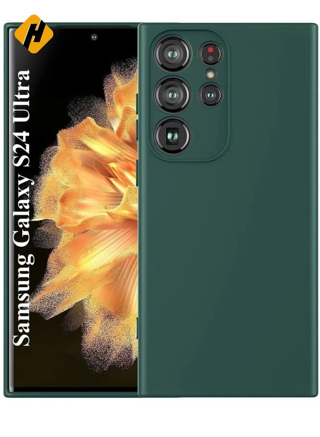 HuHa Samsung Galaxy S24 Ultra Soft Silicone Gelly Rubber Case – Shockproof Matte Finish with Camera Protection - Image 1