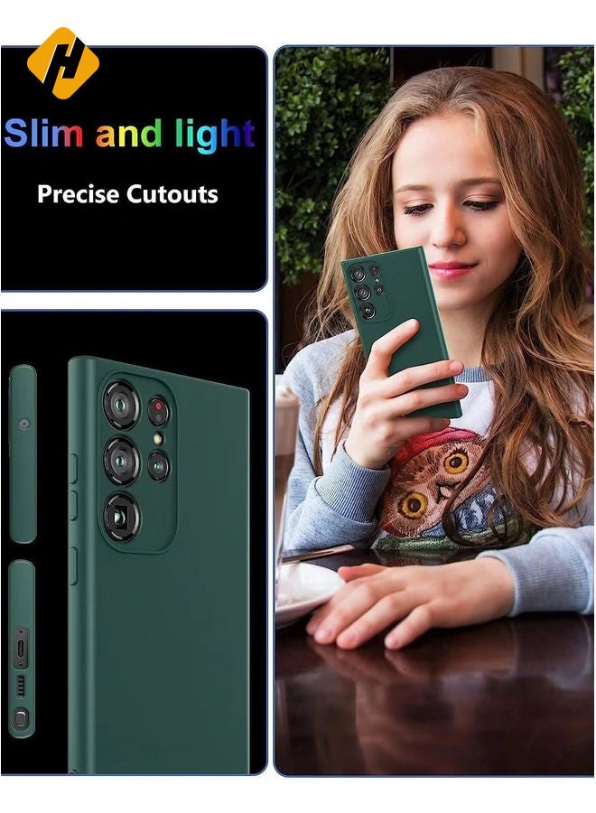 HuHa Samsung Galaxy S24 Ultra Soft Silicone Gelly Rubber Case – Shockproof Matte Finish with Camera Protection - Image 4