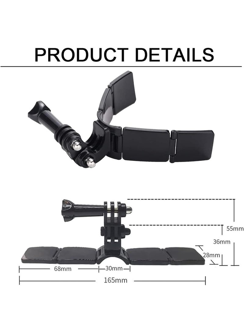 WLPREOE Helmet Chin Mount for GoPro, Motorcycle Helmets Accessories, Gear for Men and Women, Immersive POV Recording, Sticky Screw Kit, Compatible with GoPro Hero 13 12 11 10 Max 9 8 7 6 5 Session - Image 2