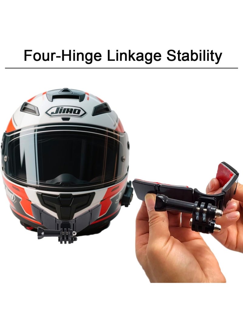 WLPREOE Helmet Chin Mount for GoPro, Motorcycle Helmets Accessories, Gear for Men and Women, Immersive POV Recording, Sticky Screw Kit, Compatible with GoPro Hero 13 12 11 10 Max 9 8 7 6 5 Session - Image 5