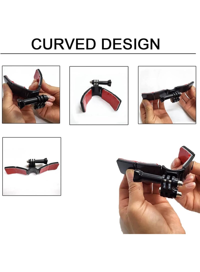 WLPREOE Helmet Chin Mount for GoPro, Motorcycle Helmets Accessories, Gear for Men and Women, Immersive POV Recording, Sticky Screw Kit, Compatible with GoPro Hero 13 12 11 10 Max 9 8 7 6 5 Session - Image 4