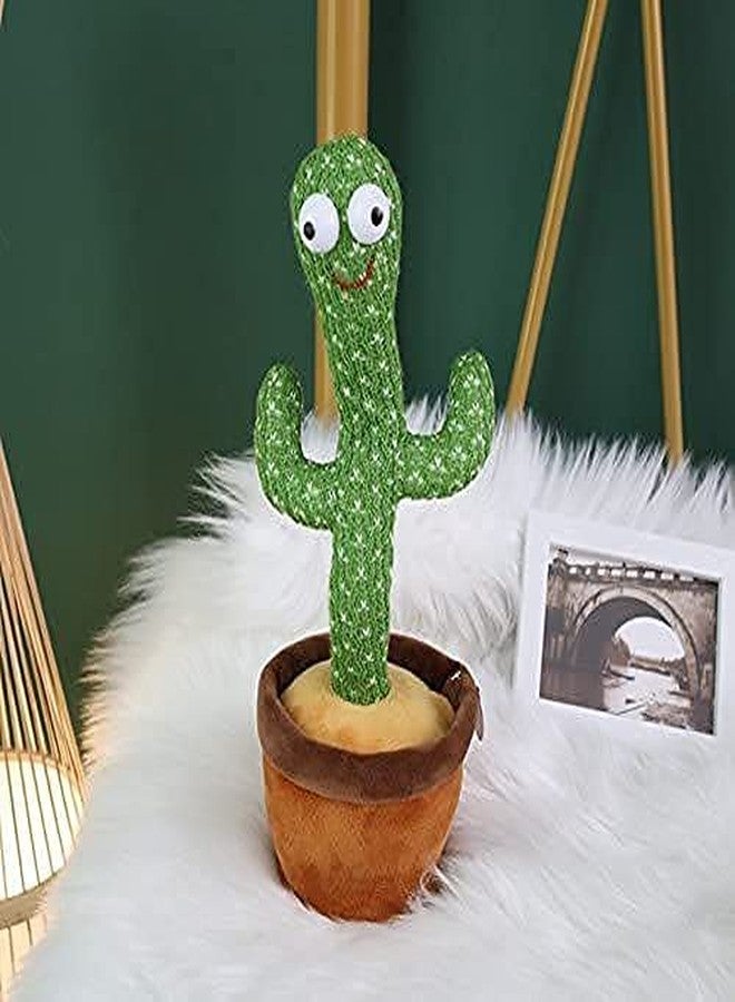 Negi Dancing Cactus,Cactus Plush Toy with Led Lights&Chargeable, Wriggle Singing Recording Repeats What You Say Funny Educational Toy for Boys&Girls - Image 5