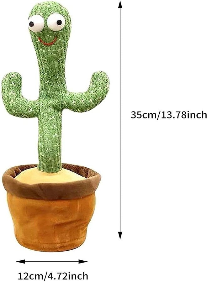 Negi Dancing Cactus,Cactus Plush Toy with Led Lights&Chargeable, Wriggle Singing Recording Repeats What You Say Funny Educational Toy for Boys&Girls - Image 2