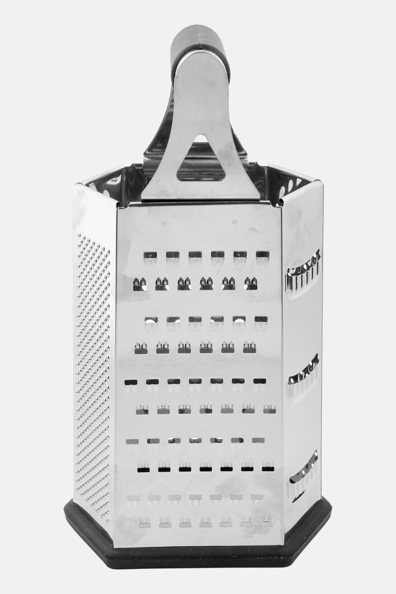 Bombay Stainless Steel 6 Sided Grater, Sliver - Image 1