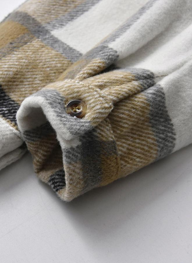 تايك تو جاكيت بنقشة مربعات مزين بجيوب - Image 5