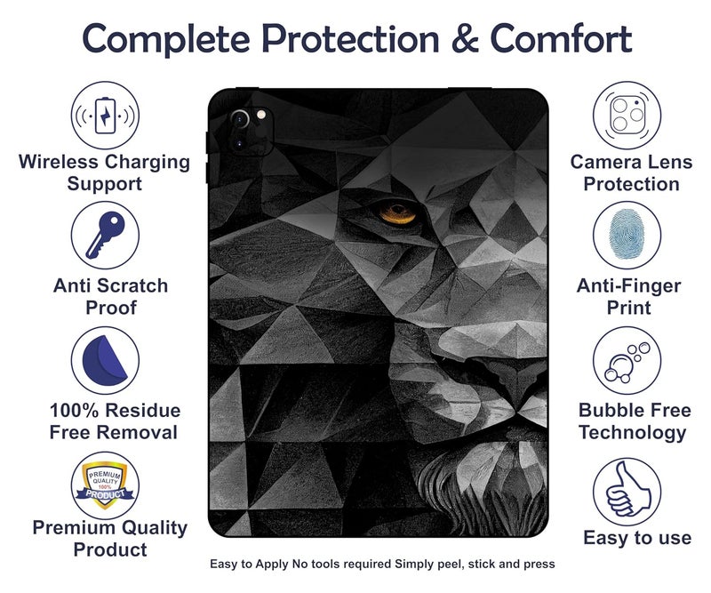 WRAP CRAFT Skin Compatible with iPad Pro 11 inch 4th Generation, 2022 Skin Revamp Your tablet's Style with This Protective & Fashionable Tablet Skin; DP-054 - Image 3