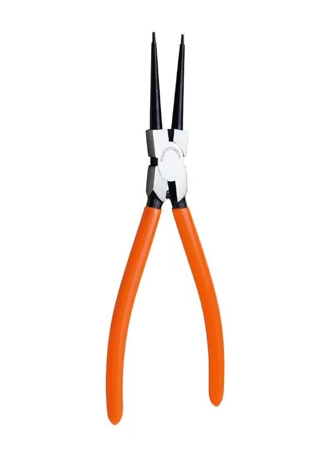 Junfamilee 1 Pc Orange Heavy Duty 7" EXTRA Long External Straight Retaining Ring Clip Circlip Removal Plier Snap-Ring Pliers, Slip-Joint Pliers Side-Cutting Pliers Plier Sets Needle-Nose - Image 1