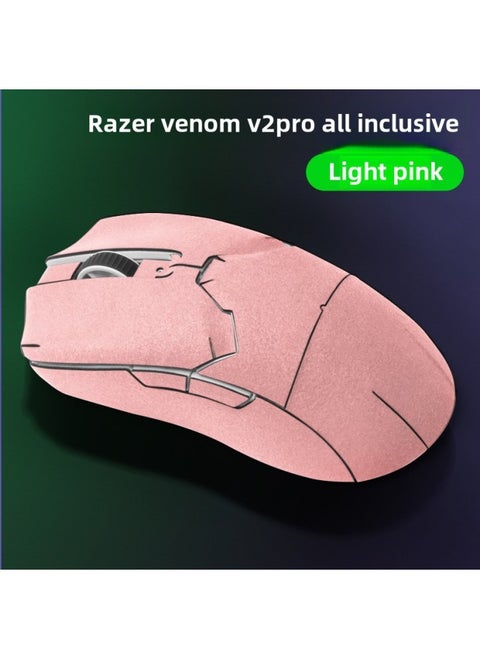 Suitable For Thunder Snake Venom Viper Mini Viper V2 Professional Version V2pro Suede Anti-slip Anti-sweat Mouse Anti-slip Sticker-Color:Pink Poison Viper V2pro (Poison Viper V2 Professional Edition) Suede Full Package