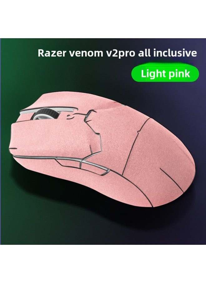 Generic - Suitable For Thunder Snake Venom Viper Mini Viper V2 Professional Version V2pro Suede Anti-slip Anti-sweat Mouse Anti-slip Sticker-Color:Pink Poison Viper V2pro (Poison Viper V2 Professional Edition) Suede Full Package - Image 1