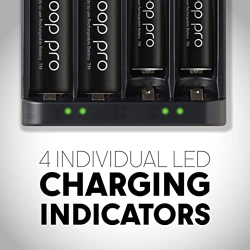 eneloop Panasonic BQ-CC75KSBHA eneloop pro Advanced Individual Battery Charger with USB Charging Port, Black - Image 5