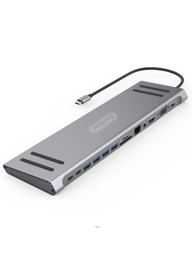 Go Des 4 in 1 Docking USB Station - Image 2