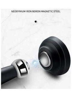Excefore 2 Pcs Home Magnetic Door Stop, Decorative Matte Black Self-Adhesive Door Holder, Noise Reduction Silicone Made,No Drilling Easy Install, Wall-Floor Mount Wall Protector  - Image 3
